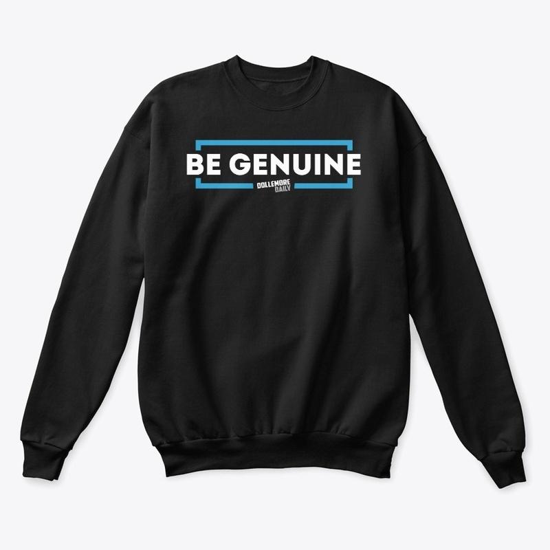 Be Geniune - Blue Outline 2